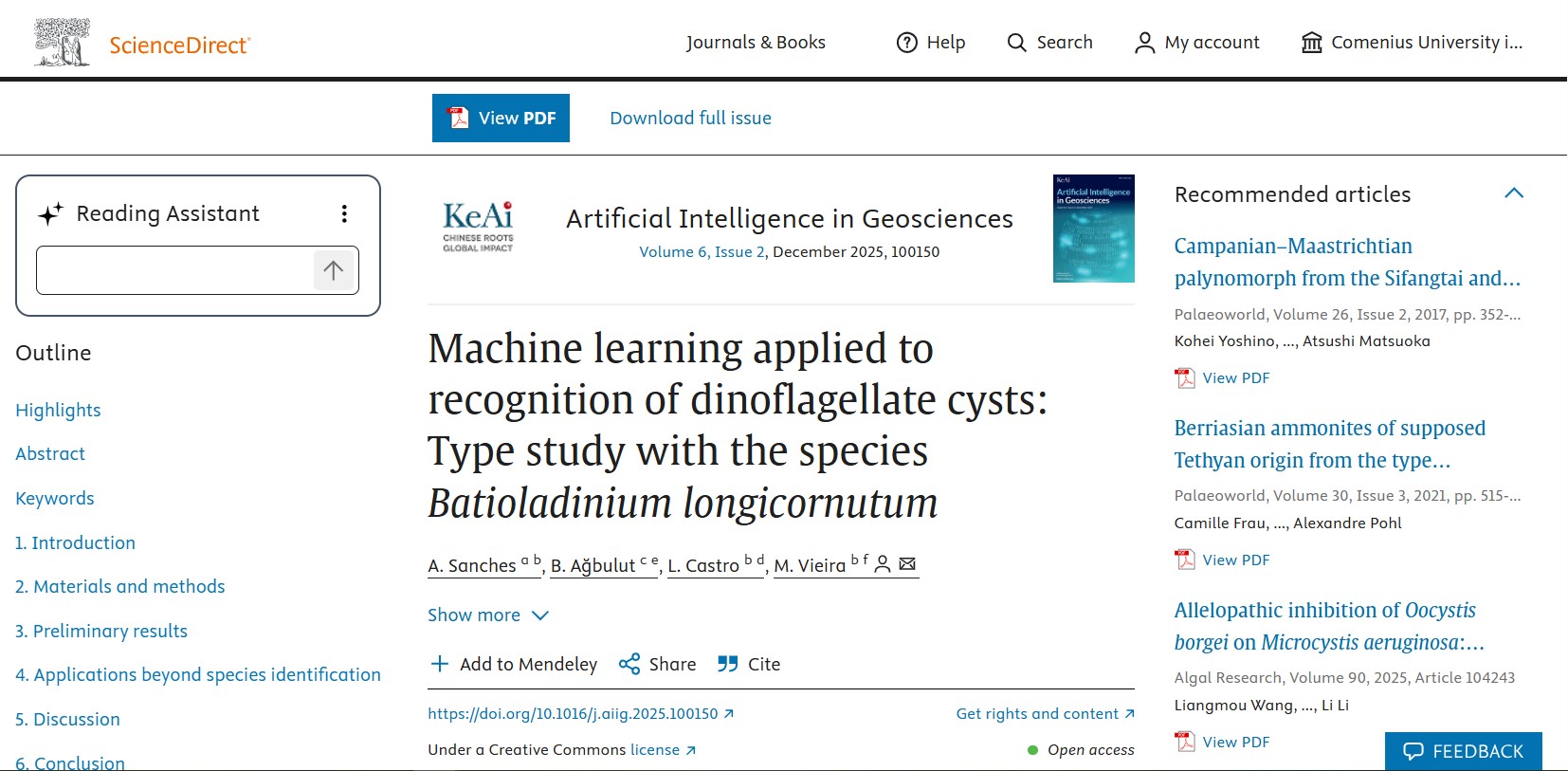 Elsevier Q1 Article Publication